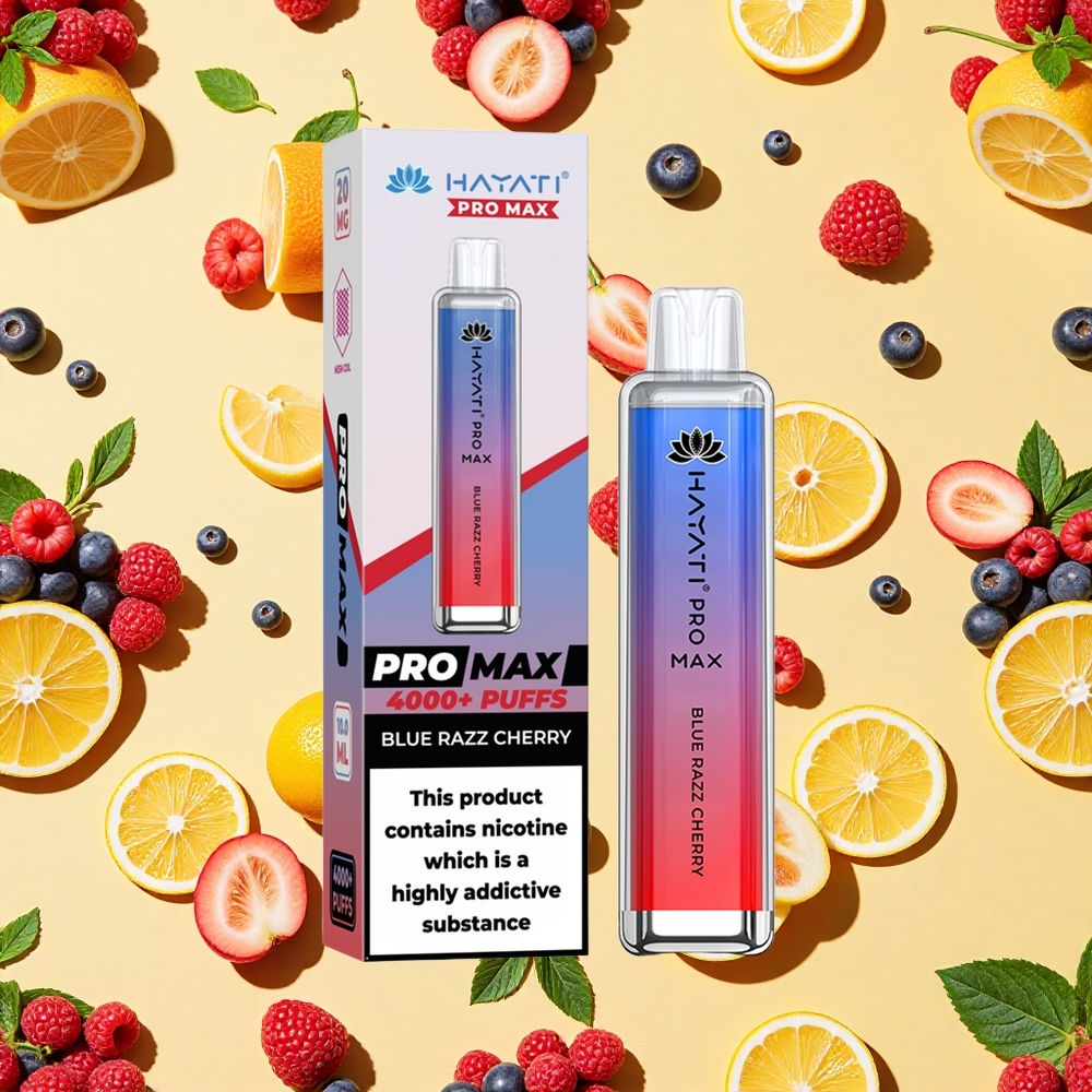 Hayati Pro Max 4000 Puffs Blue Razz Cherry TPD