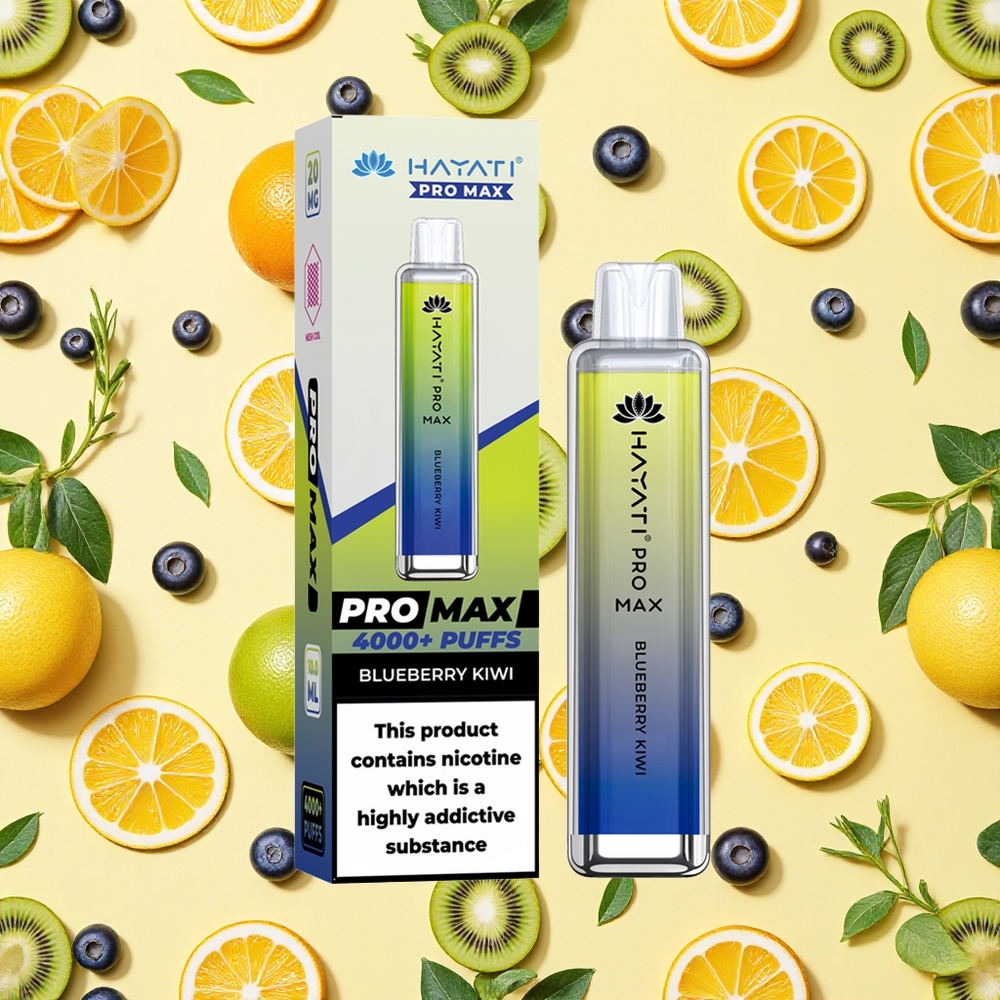 Hayati Pro Max 4000 Puffs Blueberry Kiwi 5 Nic LED