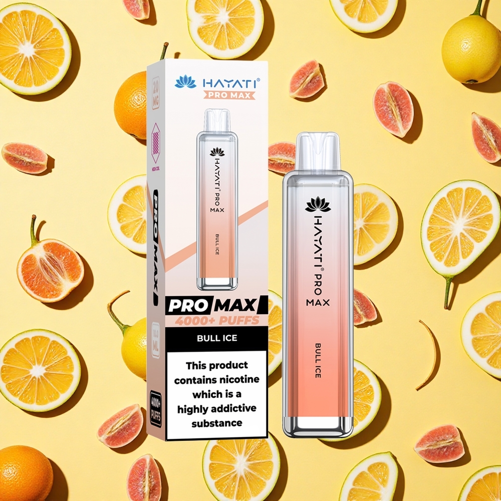 Hayati Pro Max 4000 Puffs Bull Ice Dual Mesh Coil 1400mAh Battery Capacity