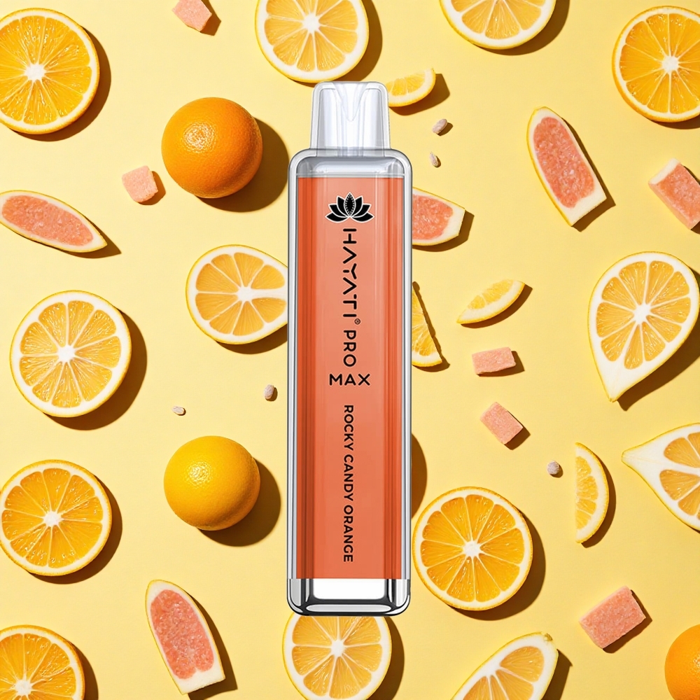 Hayati Pro Max 4000 Puffs Rocky Candy Orange LED 2ml E-liquid