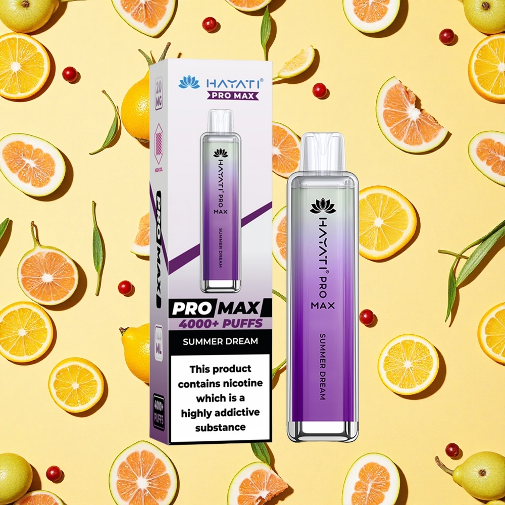 Hayati Pro Max 4000 Puffs Summer Dream 1400mAh Battery Capacity Dual Mesh Coil