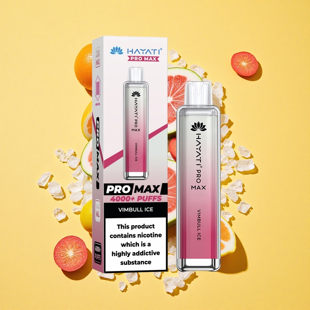 Hayati Pro Max 4000 Puffs Vimbull Ice Dual Mesh Coil 1400mAh Battery Capacity TPD