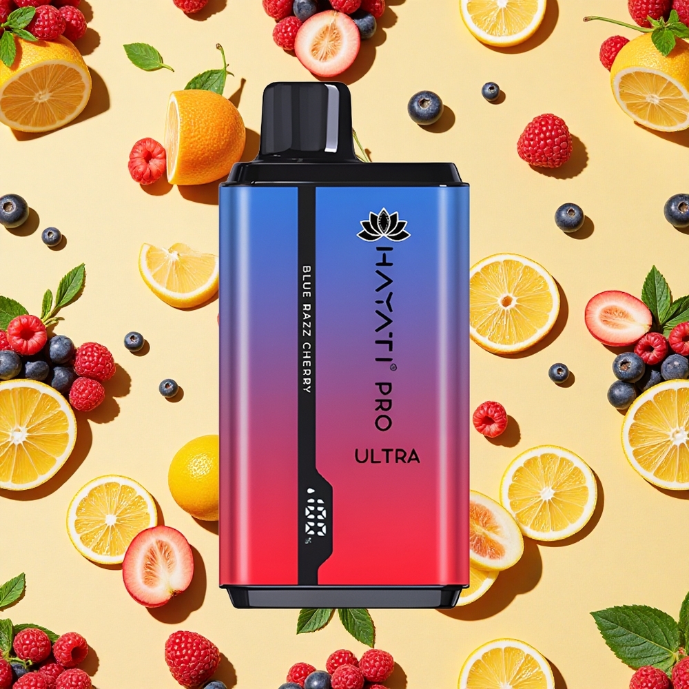 Hayati Pro Ultra 15000 Puffs 24ml E-liquid 2 Nicotine Blue Razz Cherry Vape