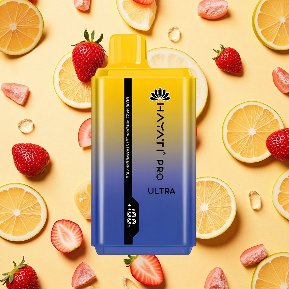Hayati Pro Ultra 15000 Puffs 24ml E-liquid 2 Nicotine Blue Razz Pineapple