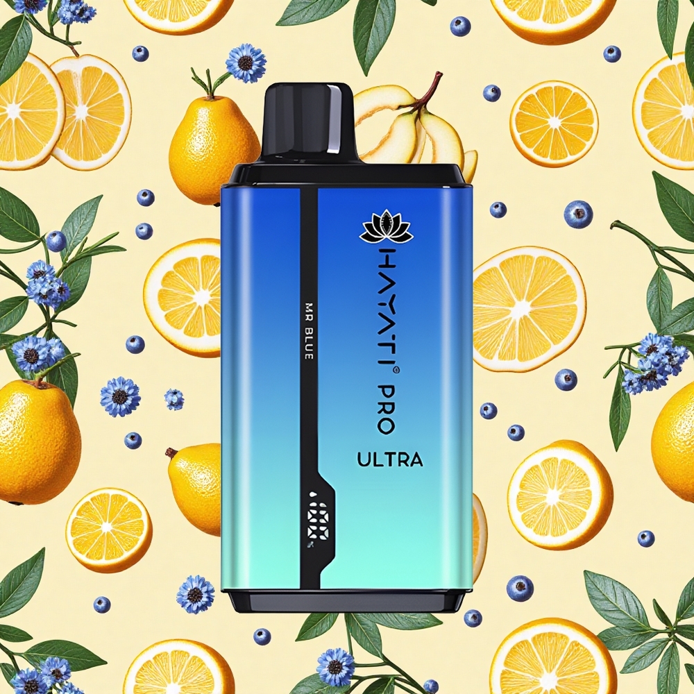 Hayati Pro Ultra 15000 Puffs 24ml E-liquid 2 Nicotine Mr Blue