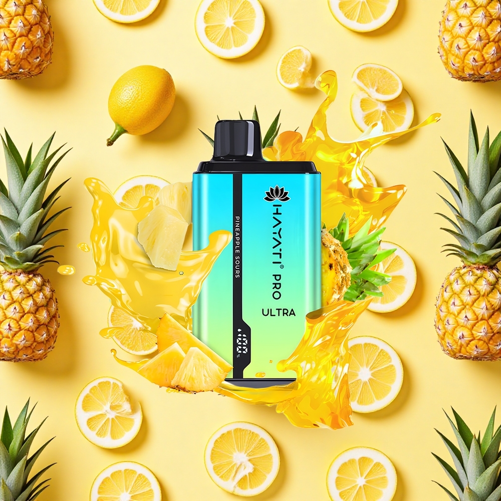 Hayati Pro Ultra 15000 Puffs 24ml E-liquid 2 Nicotine Pineapple Sours Disposable Vape
