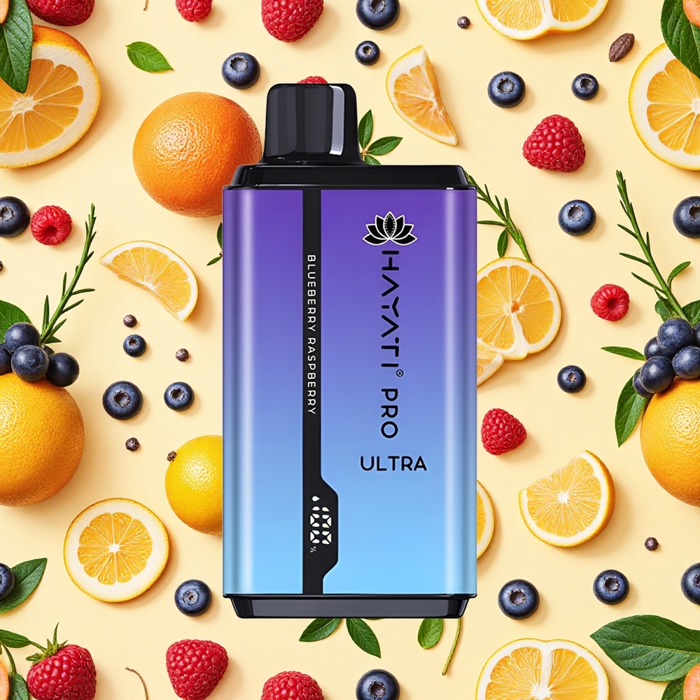 Hayati Pro Ultra 15000 Puffs Blueberry Raspberry 24ml E-liquid 2 Nicotine