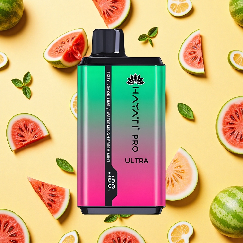 Hayati Pro Ultra 15000 Puffs Fizzy Lemon  Lime 850mAh Battery Capacity 24ml E-liquid