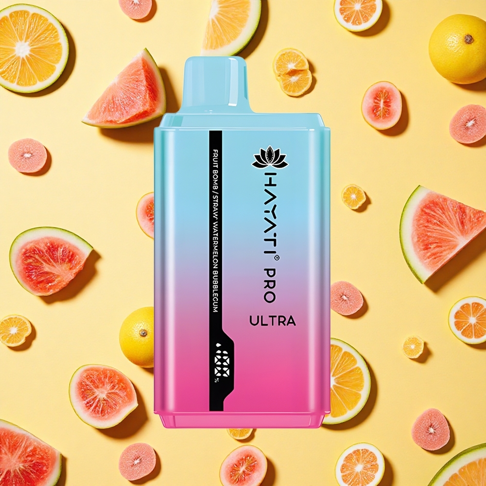 Hayati Pro Ultra 15000 Puffs Fruit Bomb 2 12ml E-liquid 2 Nicotine