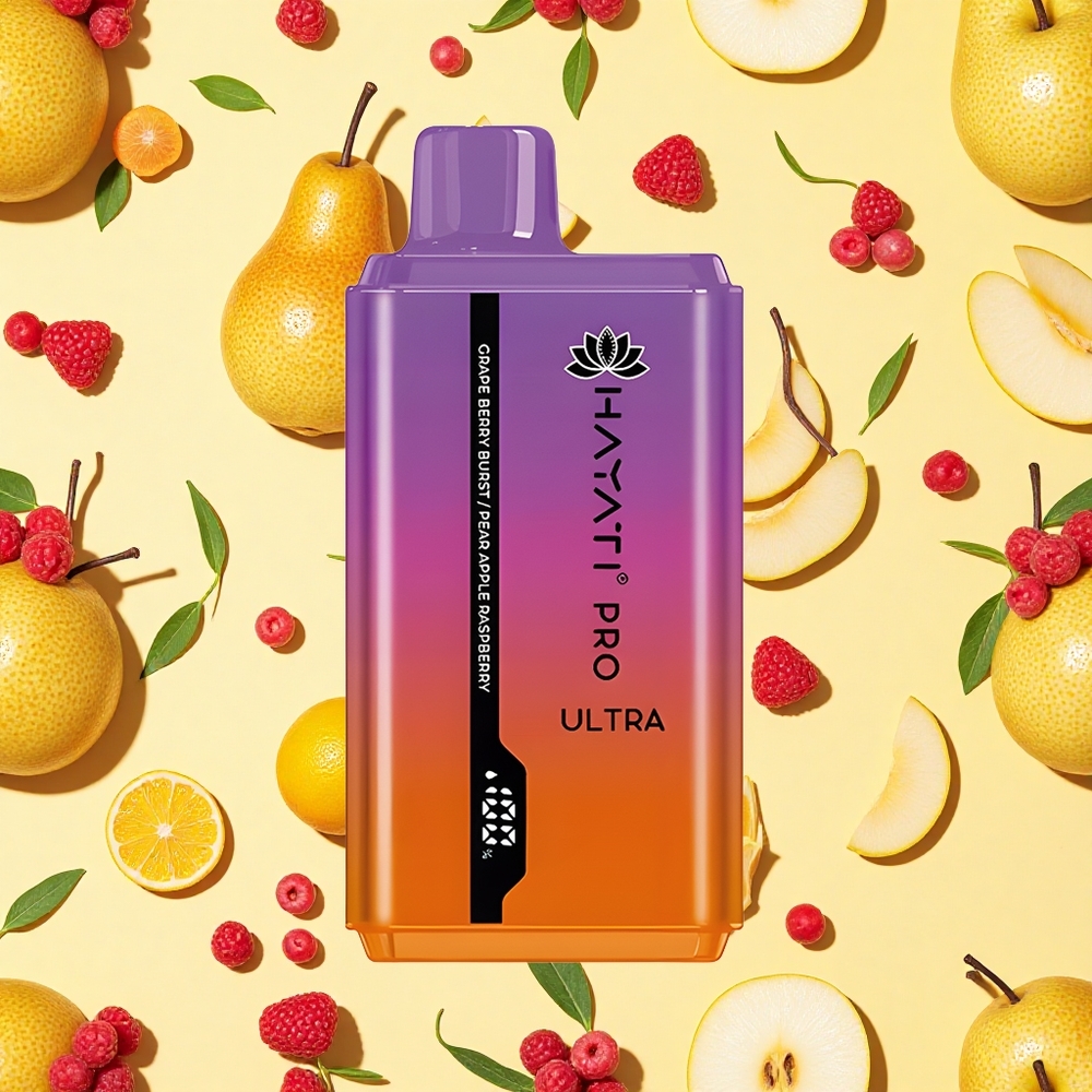 Hayati Pro Ultra 15000 Puffs Grape Berry Burst 850mAh Battery Capacity 24ml E-liquid