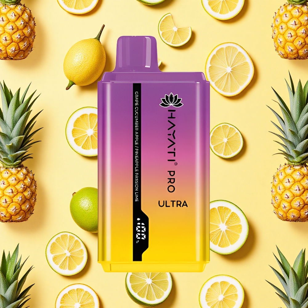 Hayati Pro Ultra 15000 Puffs Grape Cucumber Apple 2 12ml E-liquid 2 Nicotine