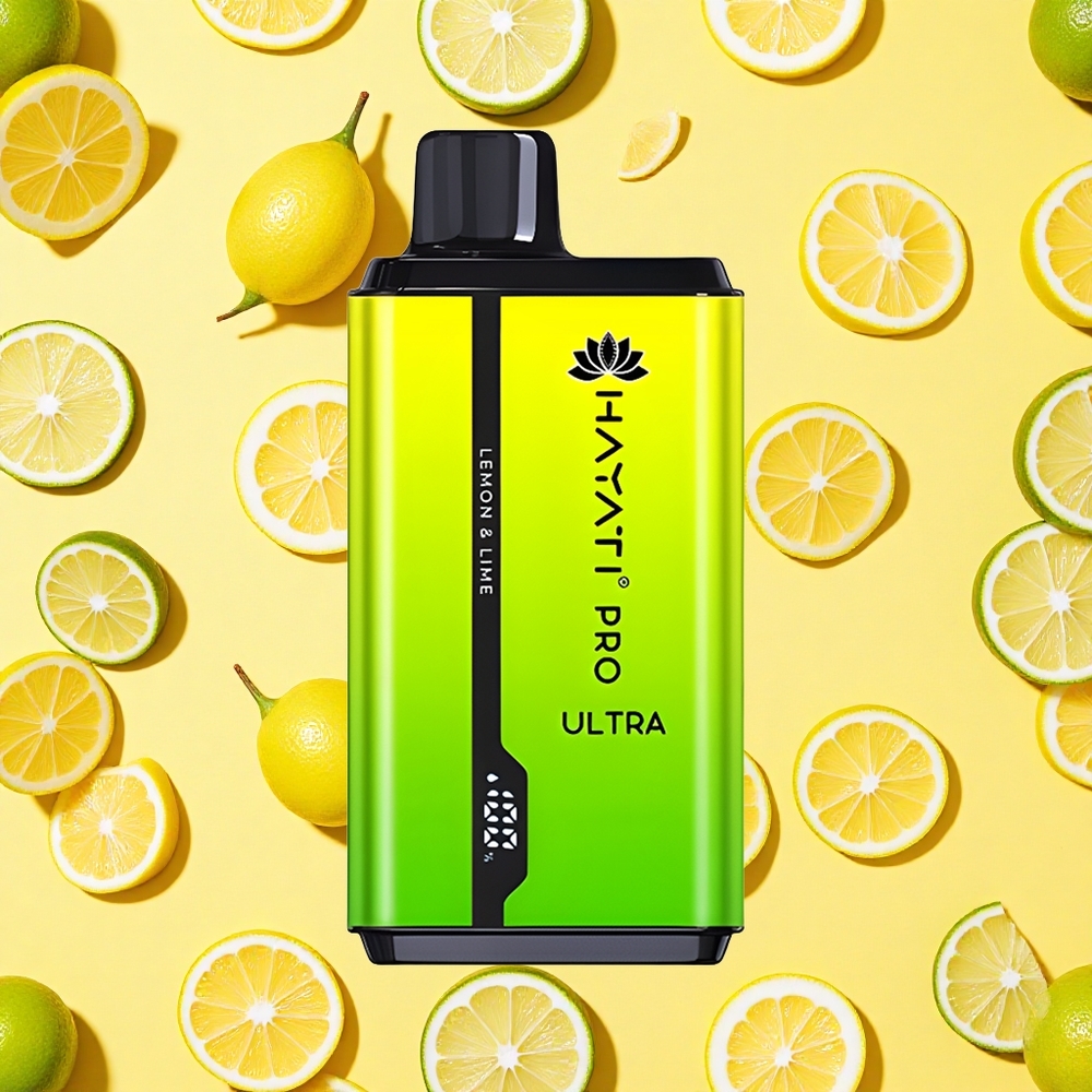 Hayati Pro Ultra 15000 Puffs Lemon Lime 24ml E-liquid 2 Nicotine