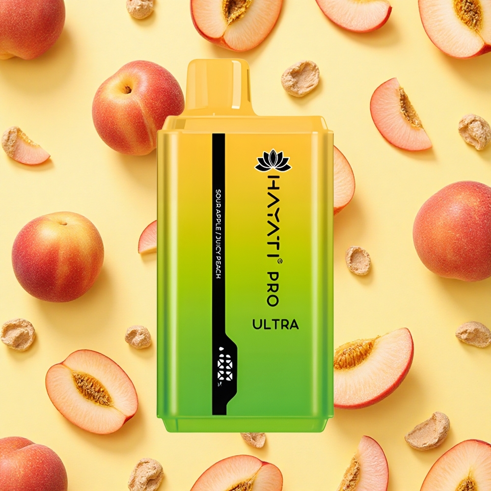 Hayati Pro Ultra 15000 Puffs Sour Apple 850mAh Battery Capacity 24ml E-liquid