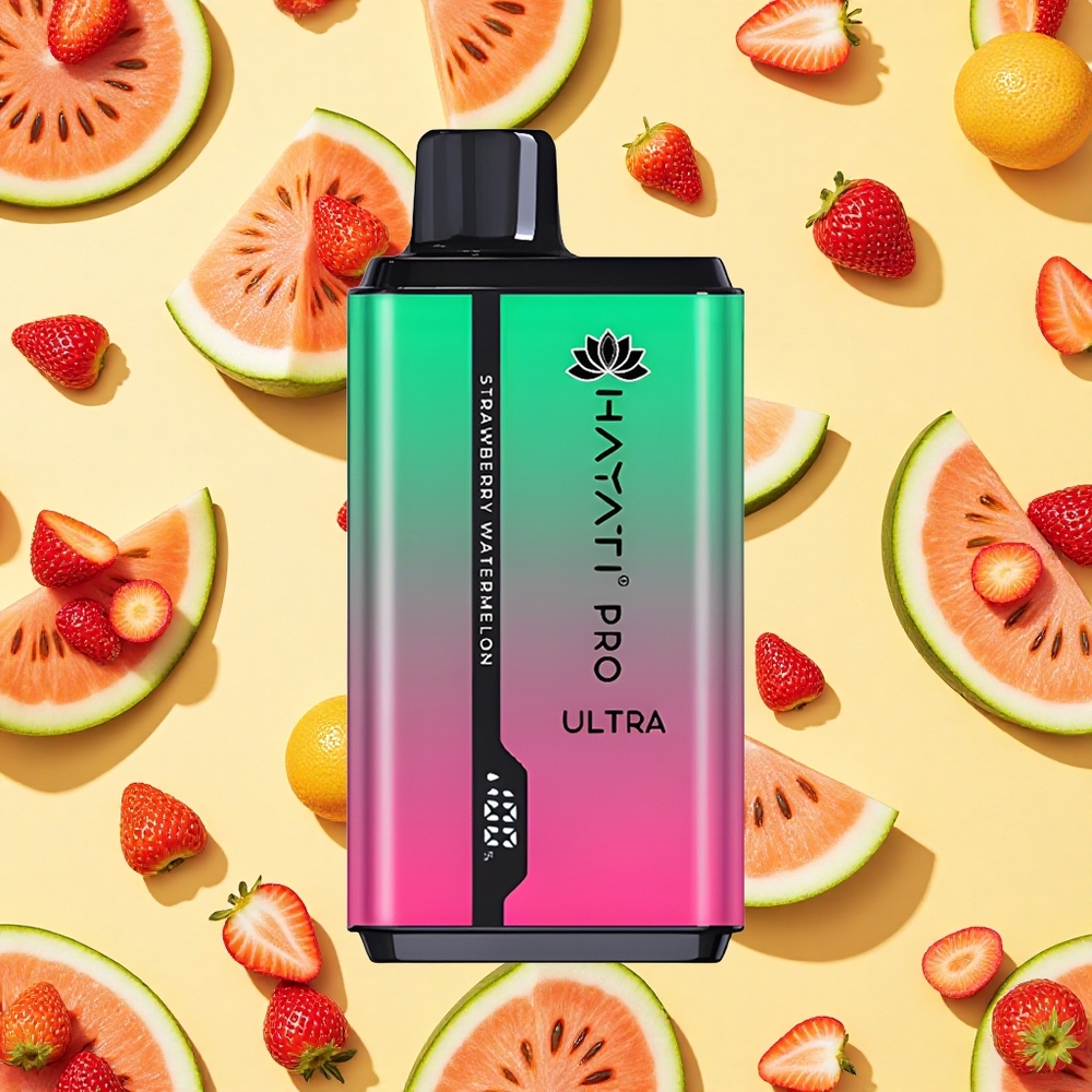 Hayati Pro Ultra 15000 Puffs Strawberry Watermelon 24ml E-liquid 2 Nicotine