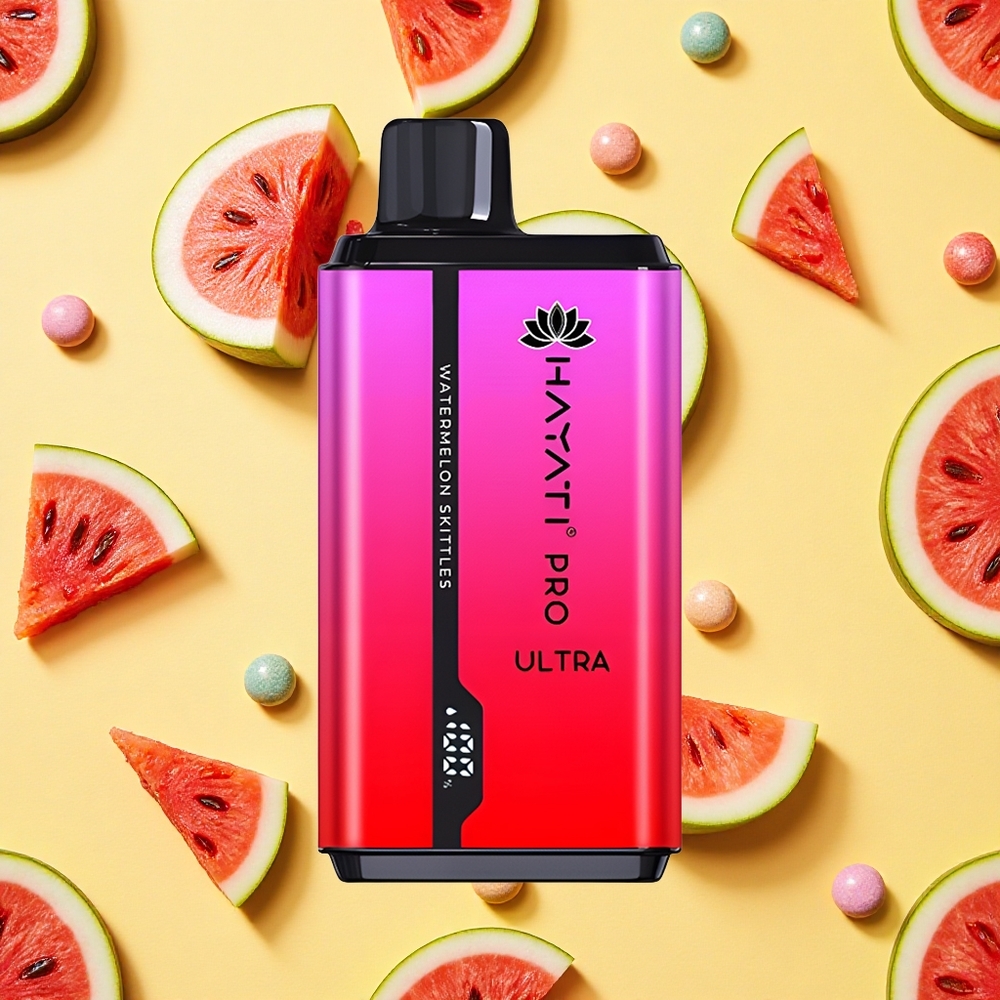 Hayati Pro Ultra 15000 Puffs Watermelon Skittles 2x12ml E-liquid 2 Nicotine