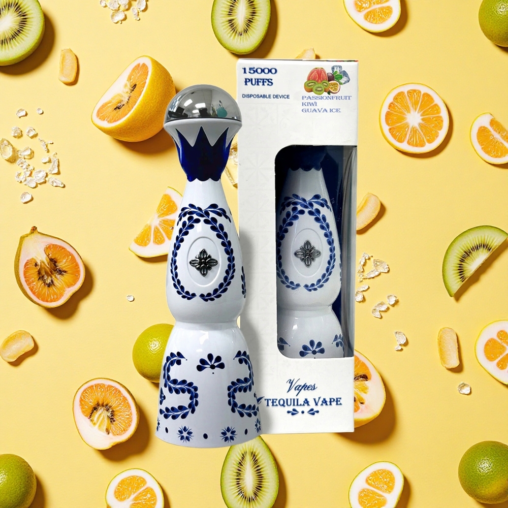 Humo Azul 15000 Puffs 20ml E-liquid 5 Nicotine Passionfruit Kiwi Guava Ice