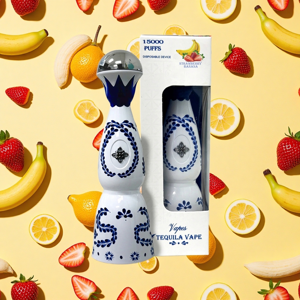 Humo Azul 15000 Puffs Strawberry Banana 20ml E-liquid 5 Nicotine USB-C