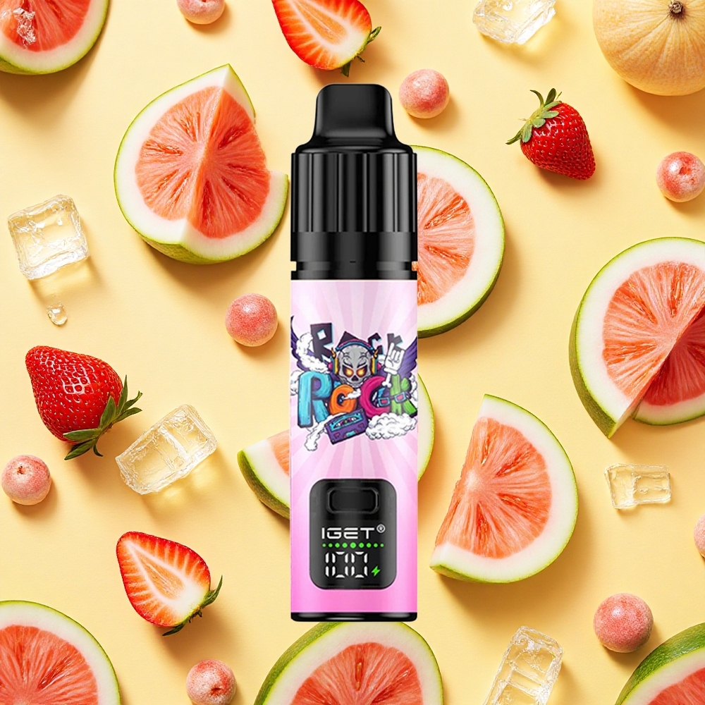 IGET BAR PLUS S3 POD 10000 PUFFS 18ml E-liquid 5 Nicotine STRAWBERRY WATERMELON ICE