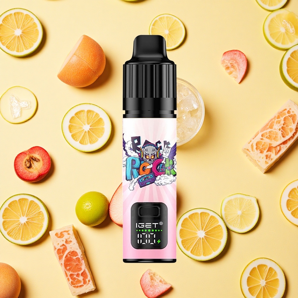 IGET BAR PLUS S3 POD 10000 Puffs 5 Nicotine Peach Lychee Lime Ice 18ml E-liquid 950mAh Battery Capacity