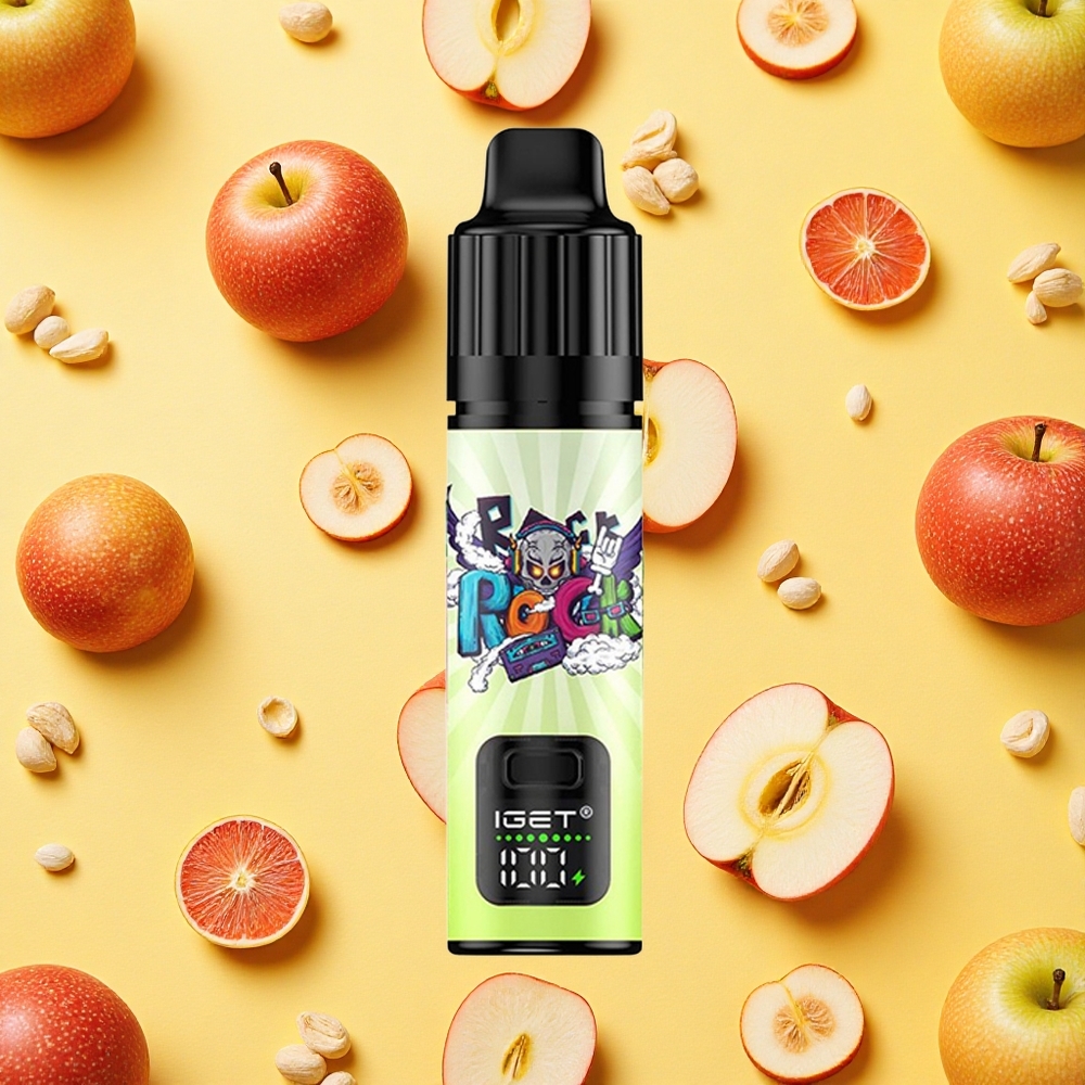 IGET BAR PLUS S3 POD 10000 Puffs Double Apple 18ml E-liquid 5 Nicotine Mesh Coil 950mAh Battery Capacity