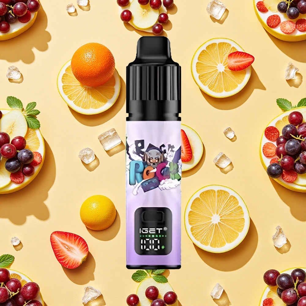 IGET BAR PLUS S3 POD 10000 Puffs Grape Ice 5 Nicotine 18ml E-liquid 950mAh Battery Capacity Mesh Coil