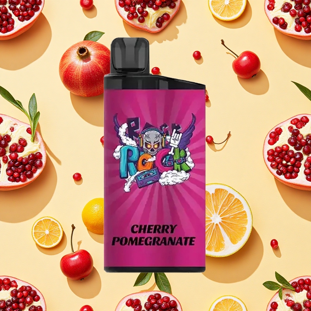 IGET Bar 3500 Puffs 1400mAh Battery Capacity Mesh Coil Cherry Pomegranate Disposable Vape