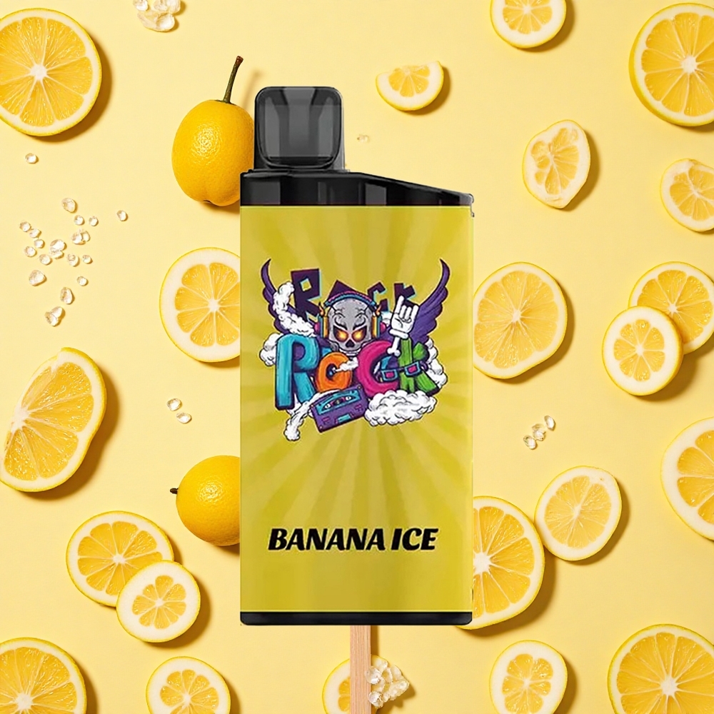 IGET Bar 3500 Puffs Banana Ice Disposable Vape 1400mAh Battery Capacity Mesh Coil