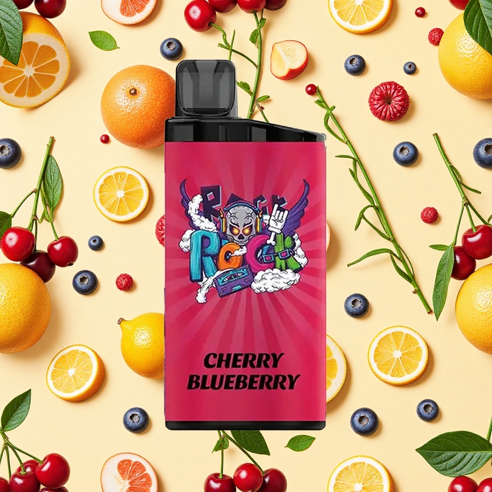 IGET Bar 3500 Puffs Disposable Vape Cherry Blueberry 1400mAh Battery Capacity Mesh Coil