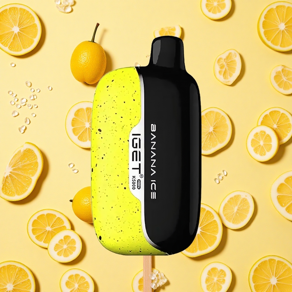 IGET Moon K5000 Banana Ice Disposable Vape PC Mesh Coil