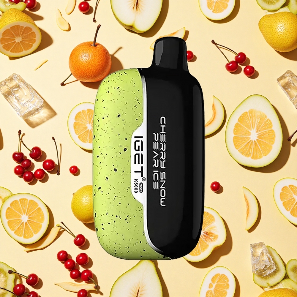 IGET Moon K5000 Cherry Snow Pear Ice Disposable Vape PC Mesh Coil 135 Ohm
