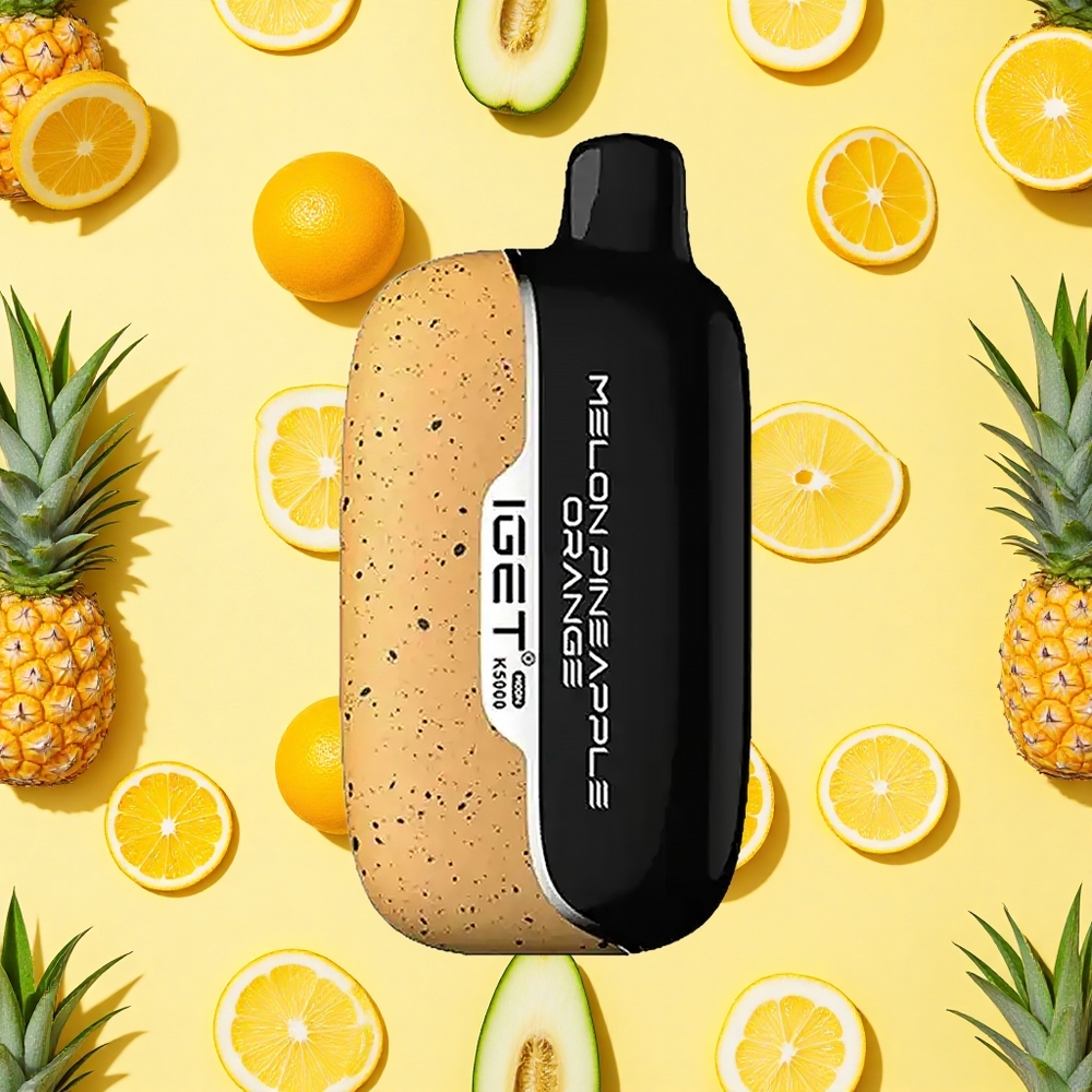 IGET Moon K5000 Melon Pineapple Orange Disposable PC Mesh Coil Vape