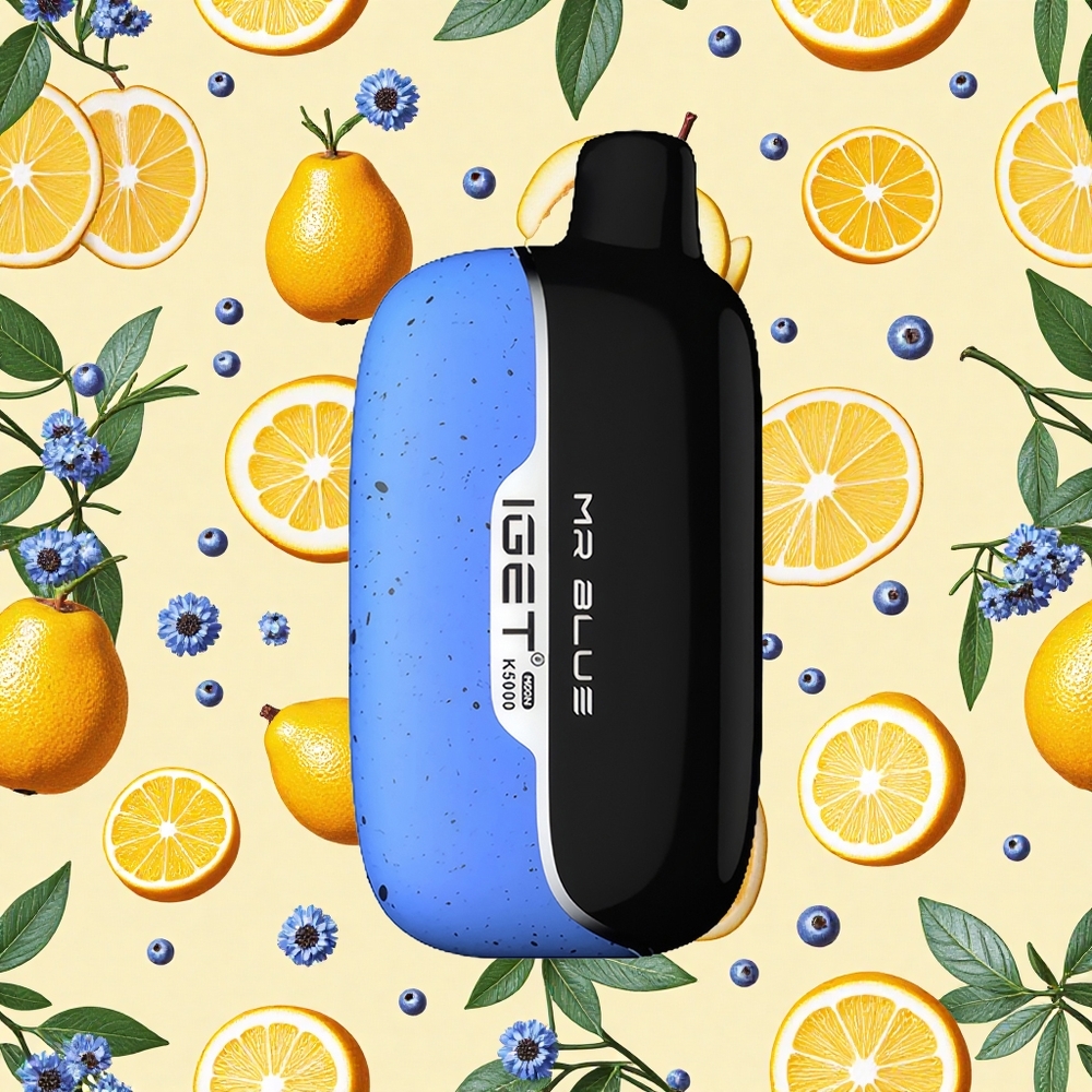 IGET Moon K5000 Mr Blue PC Mesh Coil 135 Ohm Disposable Vape