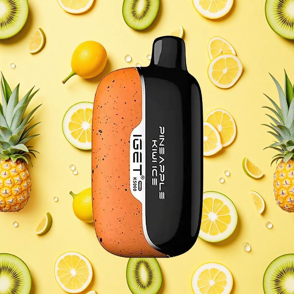 IGET Moon K5000 Pineapple Kiwi Ice Disposable Vape PC Mesh Coil 135 Ohm