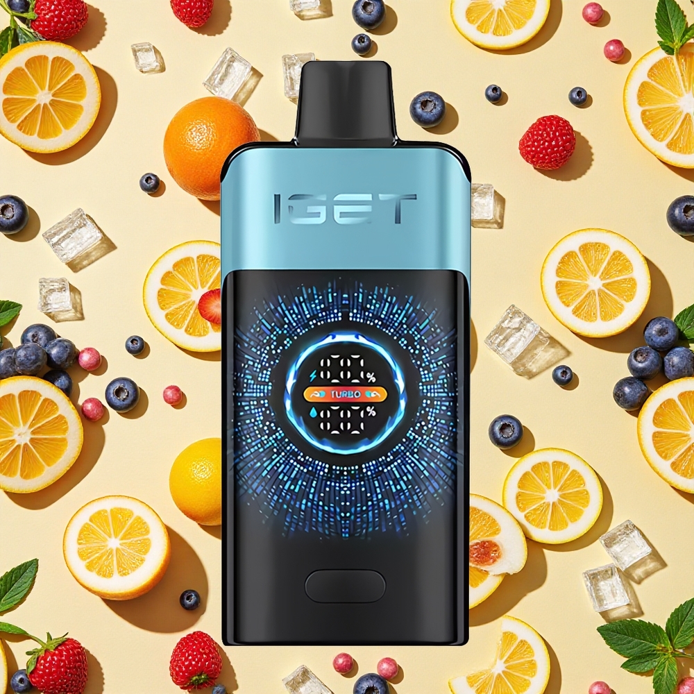 IGET ONE 12000 Puffs Blueberry Ice Turbo Mode 9000 Puffs 2700mAh Battery Capacity