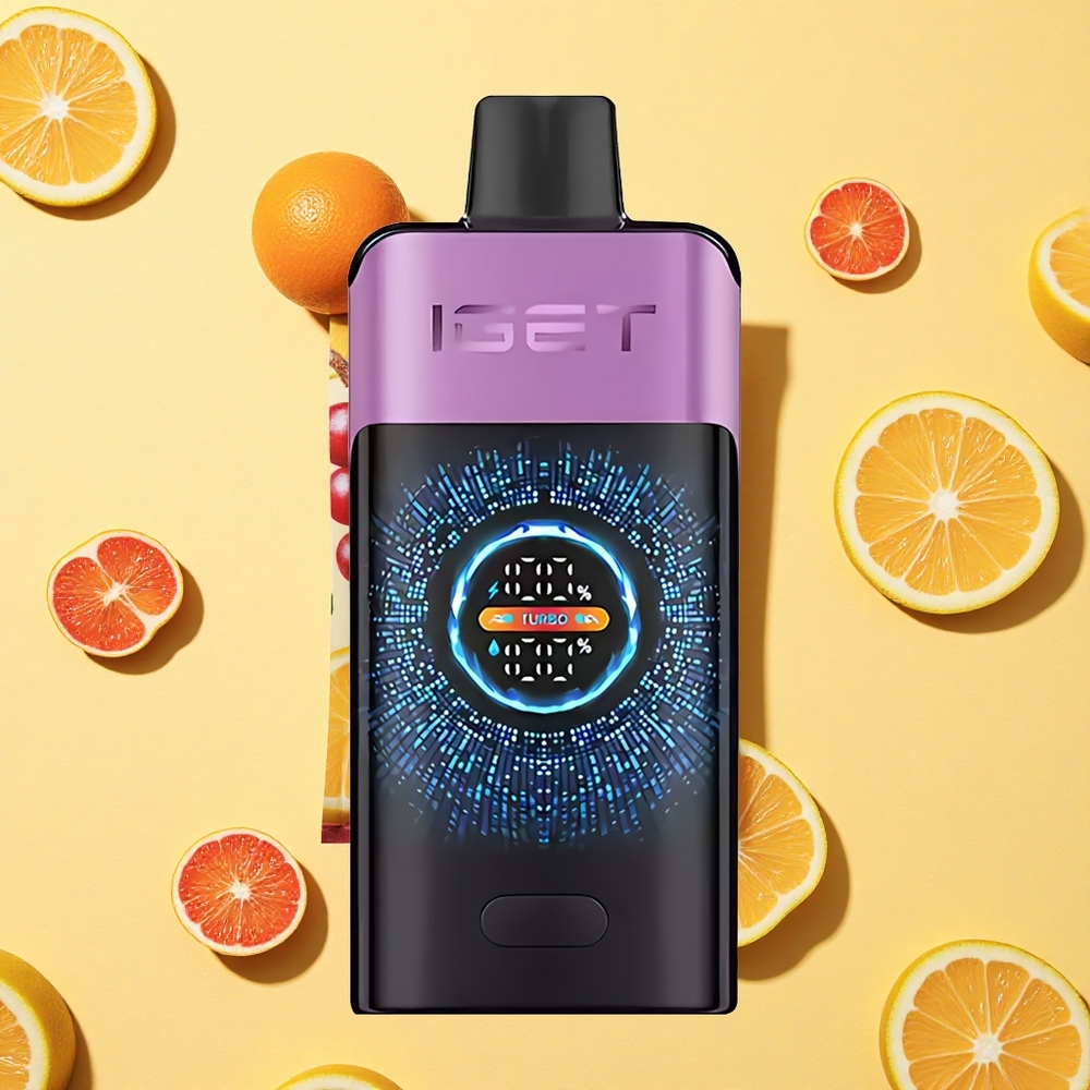 IGET ONE 12000 Puffs Grape Disposable Vape 2700mAh Battery Capacity Dual Mesh Coil