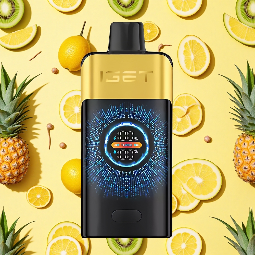 IGET ONE 12000 Puffs Kiwi Pineapple 2700mAh Battery Capacity Dual Mesh Coil Screen