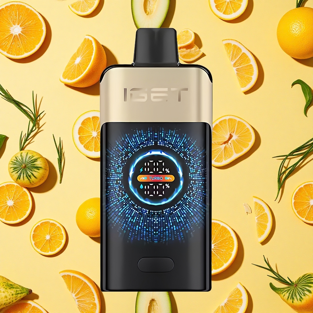 IGET ONE 12000 Puffs Tropical Orange Monster 2700mAh Battery Capacity Dual Mesh Coil Curved Screen