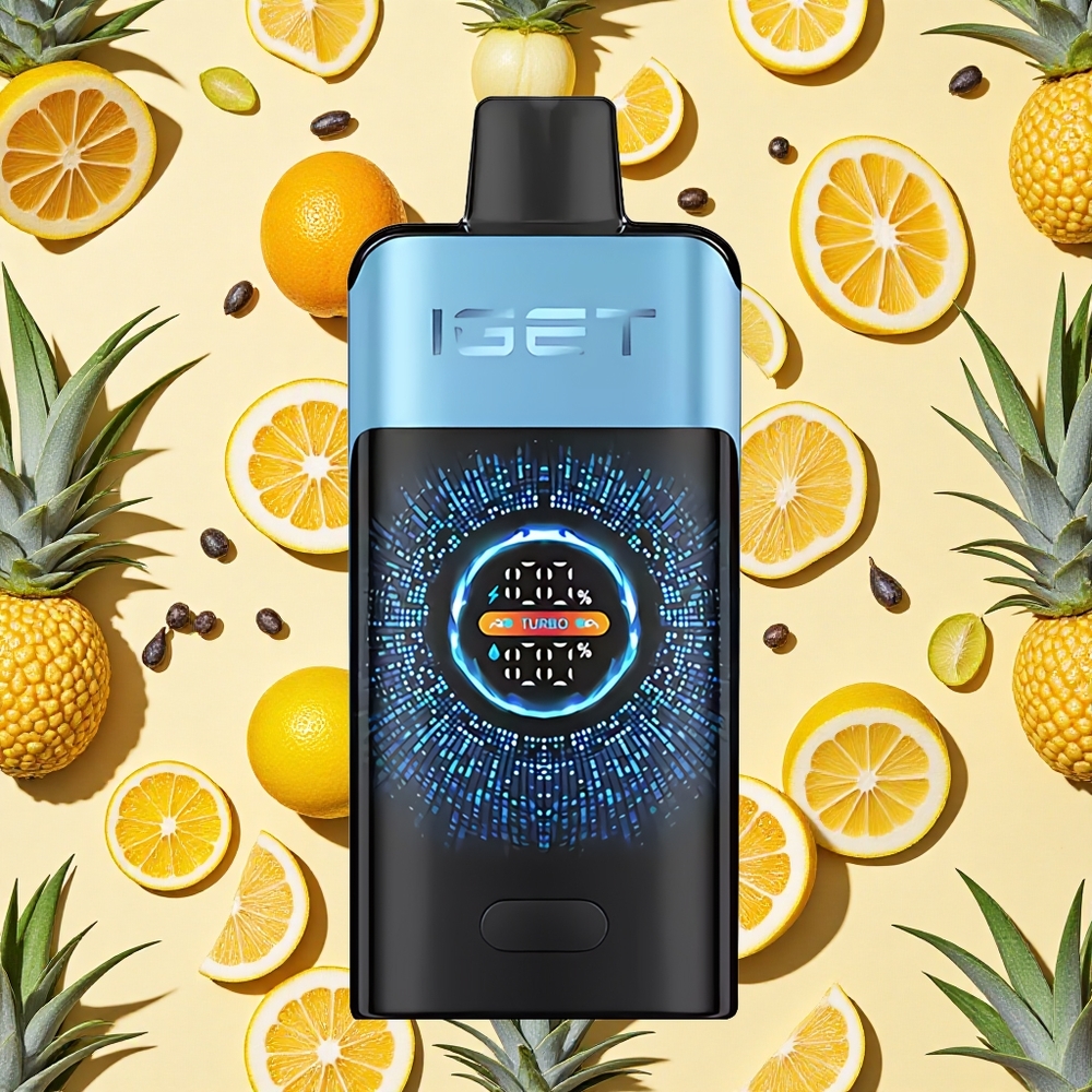 IGET ONE 12000 Puffs Turbo Mode Blue Monster Curved Screen Disposable Vape