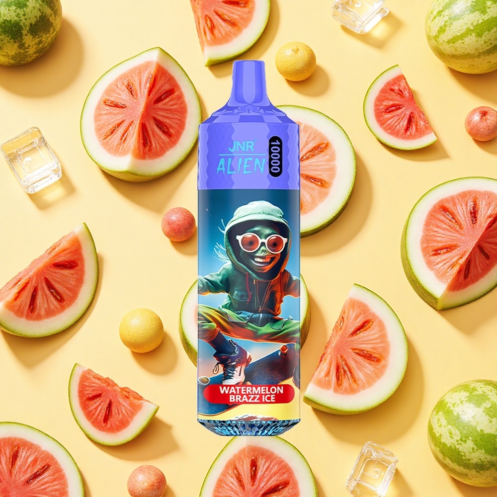 JNR Alien 10000 Puffs LED (RGB) lights Watermelon Brazz Ice Type-C Charging Sporty