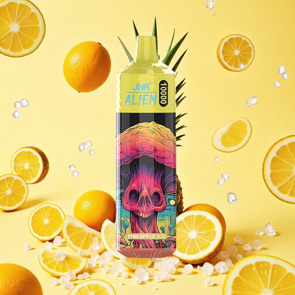 JNR Alien 10000 Puffs Pineapple Ice LED (RGB) lights Type-C Charging Quick Charge Sporty