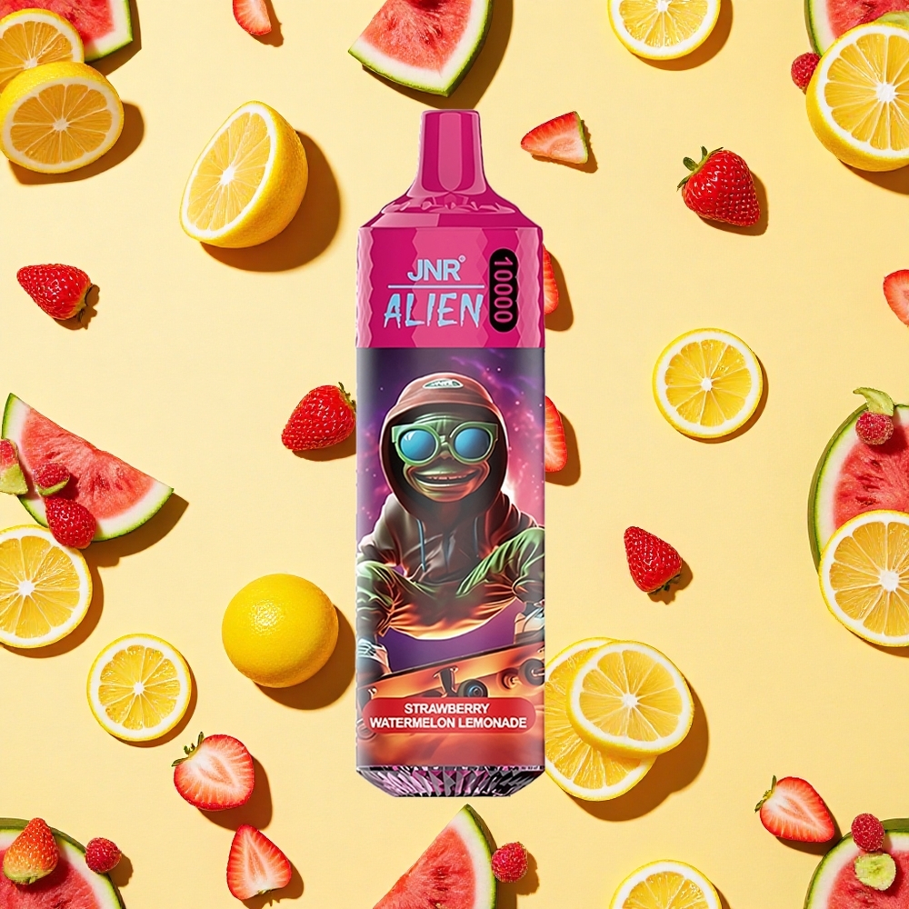 JNR Alien 10000 Puffs Strawberry Watermelon Lemonade LED (RGB) lights Type-C Charging Sporty