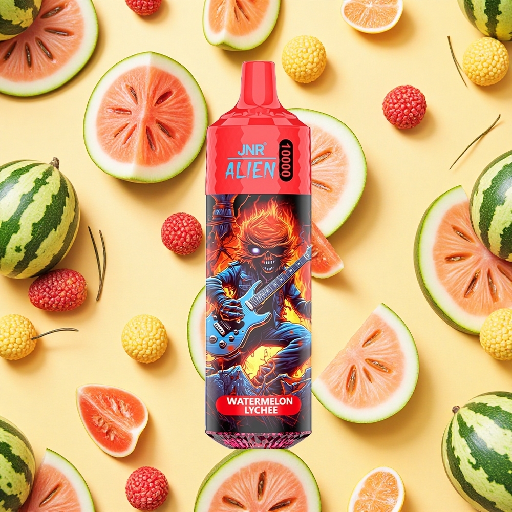 JNR Alien 10000 Puffs Watermelon Lychee 850mAh Battery Capacity RGB Type-C Charging