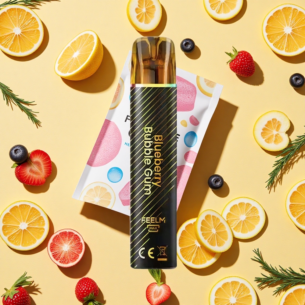 JNR BlackGolden 600+200 Puffs 2 Nicotine Blueberry Bubble Gum Disposable Vape