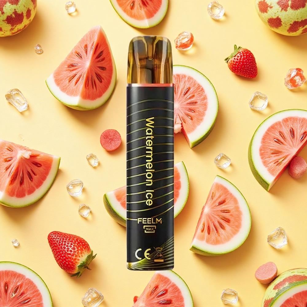 JNR BlackGolden 600+200 Puffs Disposable Vape Watermelon Ice TPD 2 Nicotine