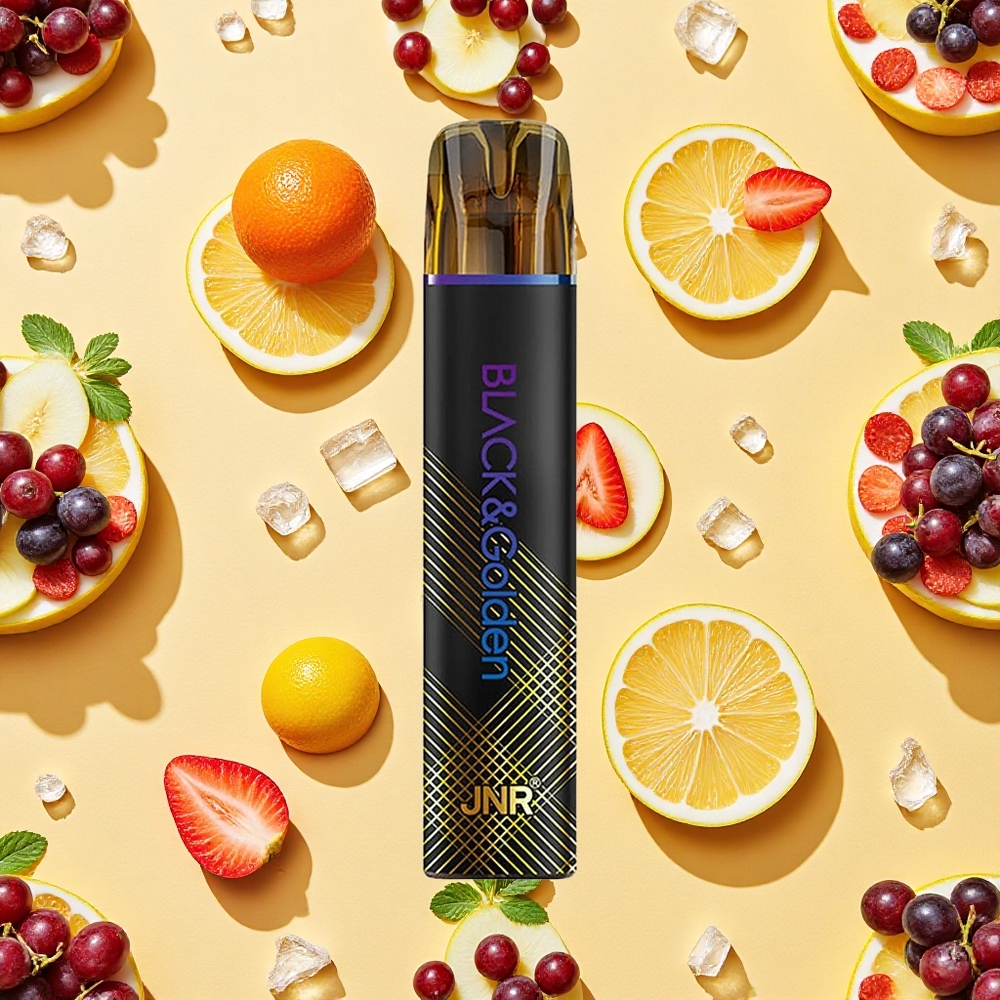 JNR BlackGolden 600+200 Puffs Grape Ice Disposable Vape 550mAh Battery Capacity 2 Nicotine