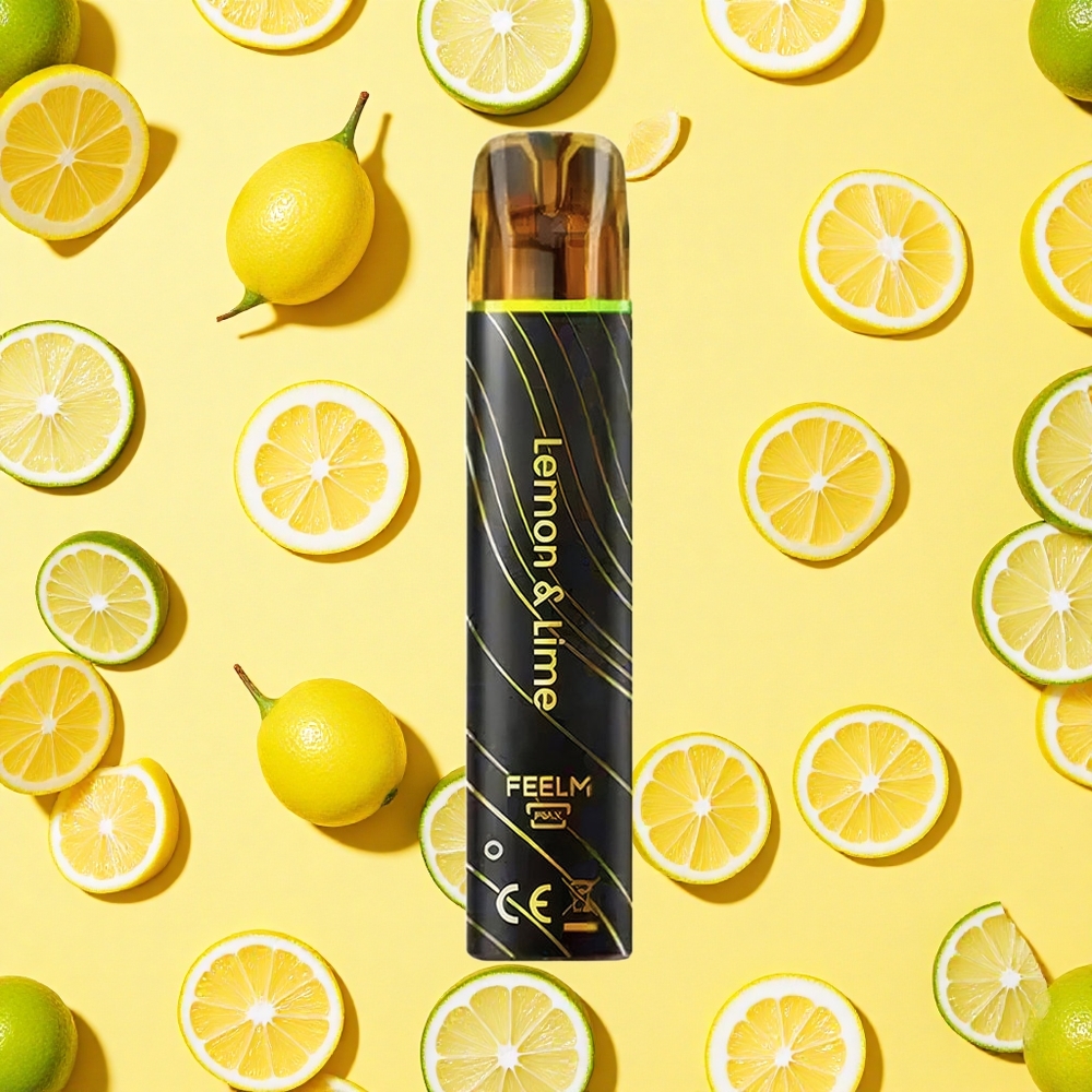 JNR BlackGolden 600+200 Puffs Lemon Lime 550mAh Battery Capacity 2ml E-liquid 2 Nicotine