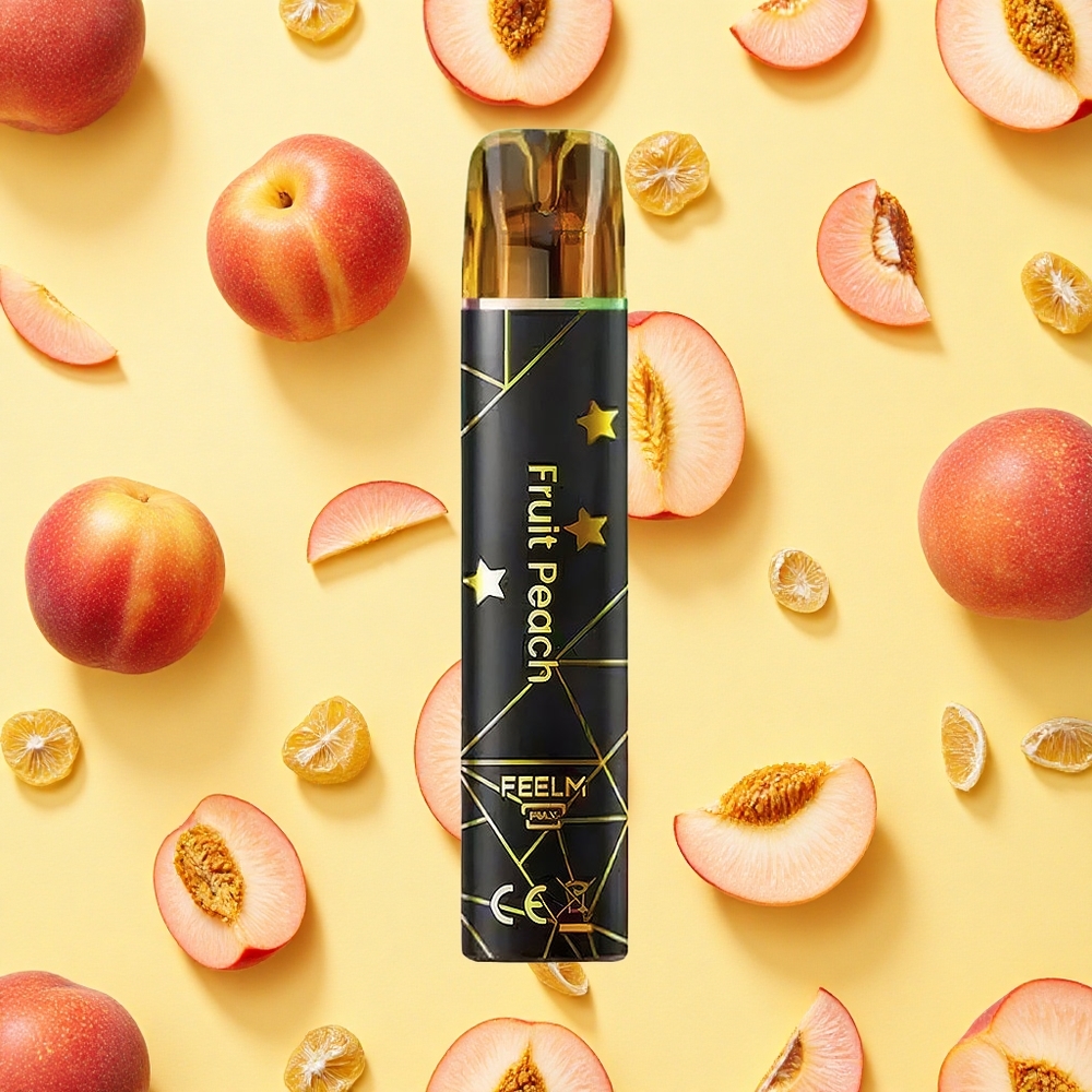 JNR BlackGolden 600+200 Puffs Peach 550mAh Battery Capacity 2ml E-liquid 2 Nicotine TPD