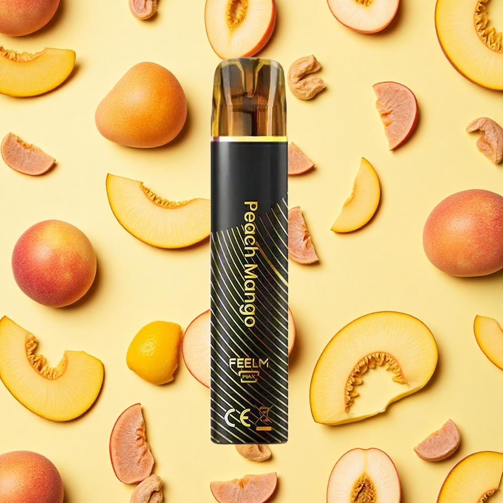 JNR BlackGolden 600+200 Puffs Peach Mango 550mAh Battery Capacity 2ml E-liquid 2 Nicotine