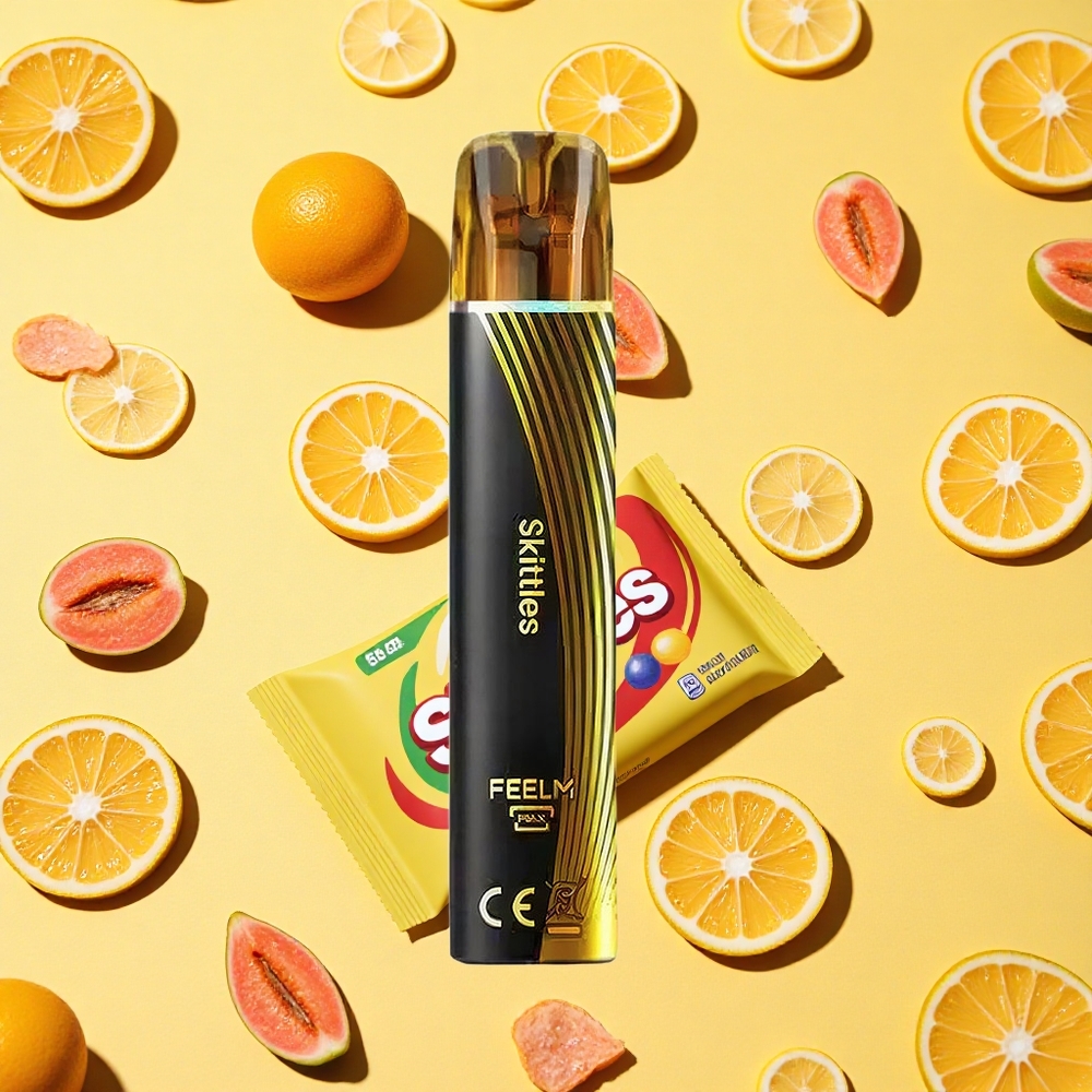 JNR BlackGolden 600+200 Puffs Skittles 2ml E-liquid 2 Nicotine TPD 550mAh Battery Capacity