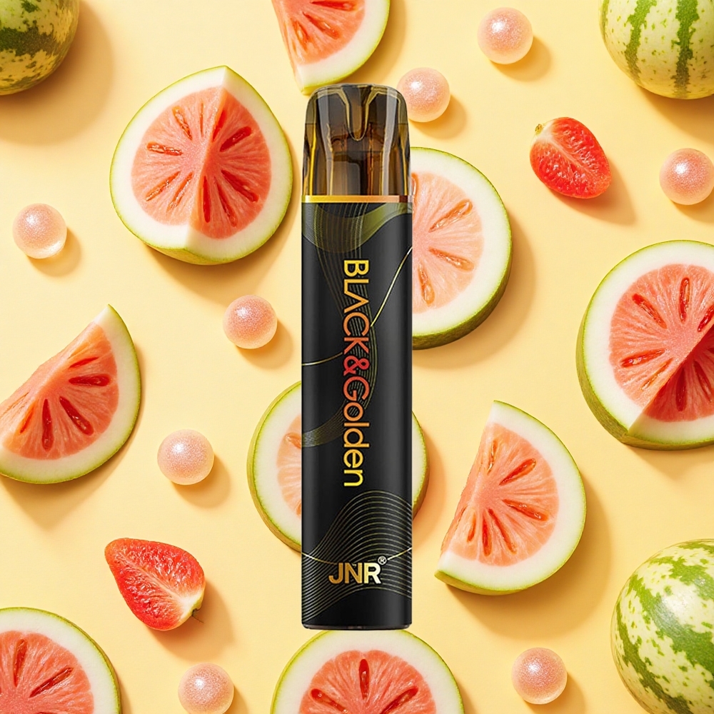 JNR BlackGolden 600+200 Puffs Watermelon Bubble Gum 550mAh Battery Capacity 2ml E-liquid 2 Nicotine